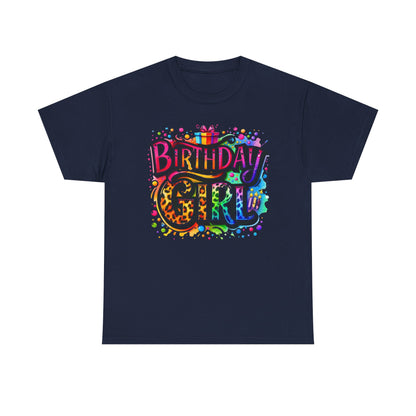 Birthday Girl T-Shirt — Colorful Party Graphic Tee for Her