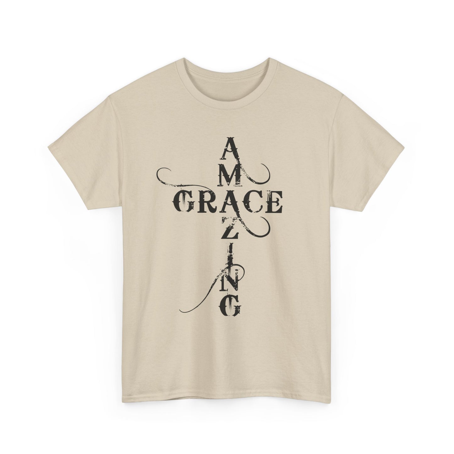 T‑Shirt — “Amazing Grace” Cross Design / “How Sweet the Sound?” Inspirational Gospel Tee