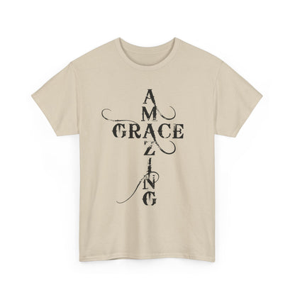 T‑Shirt — “Amazing Grace” Cross Design / “How Sweet the Sound?” Inspirational Gospel Tee