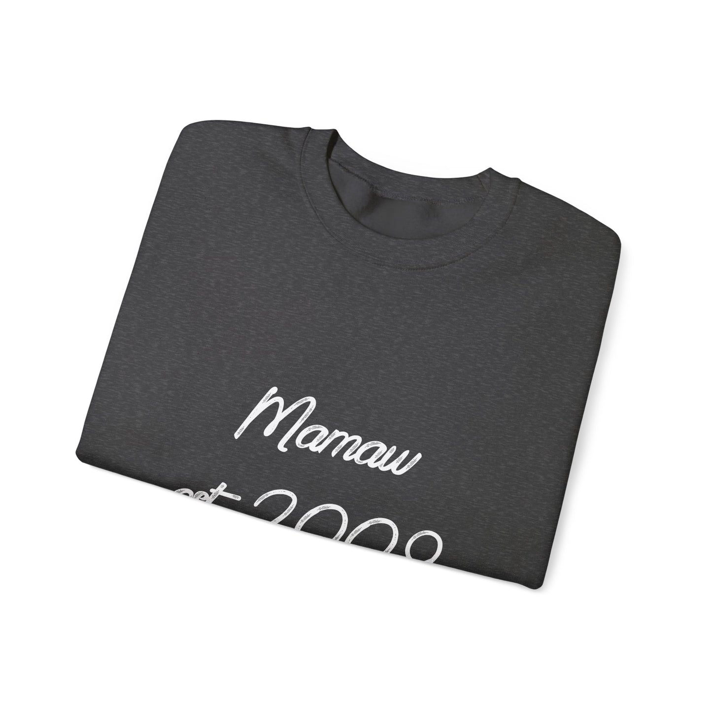 Mamaw Est. 2009 Crewneck Sweatshirt — Personalized Grandma Gift