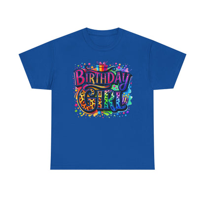 Birthday Girl T-Shirt — Colorful Party Graphic Tee for Her