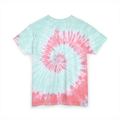 Playful Tie Dye Tee for Relaxed Vibes, Perfect Gift for Friends & Family, Casual Wear, Birthday Gift, Sorry I'm Late Design