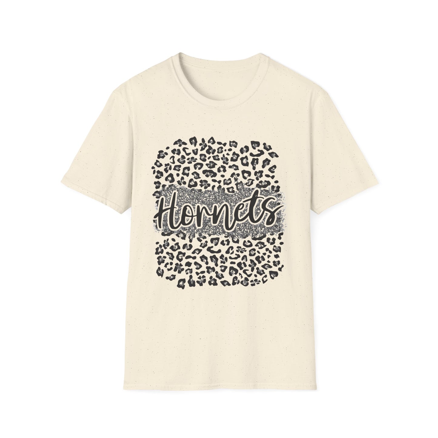 Hornets Leopard Circle T-Shirt — Trendy Animal Print Fan Tee