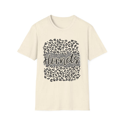 Hornets Leopard Circle T-Shirt — Trendy Animal Print Fan Tee