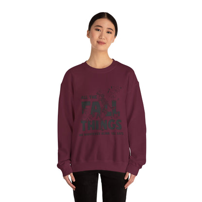 Fall Vibes Crewneck Sweatshirt, ALL THE FALL THINGS.
