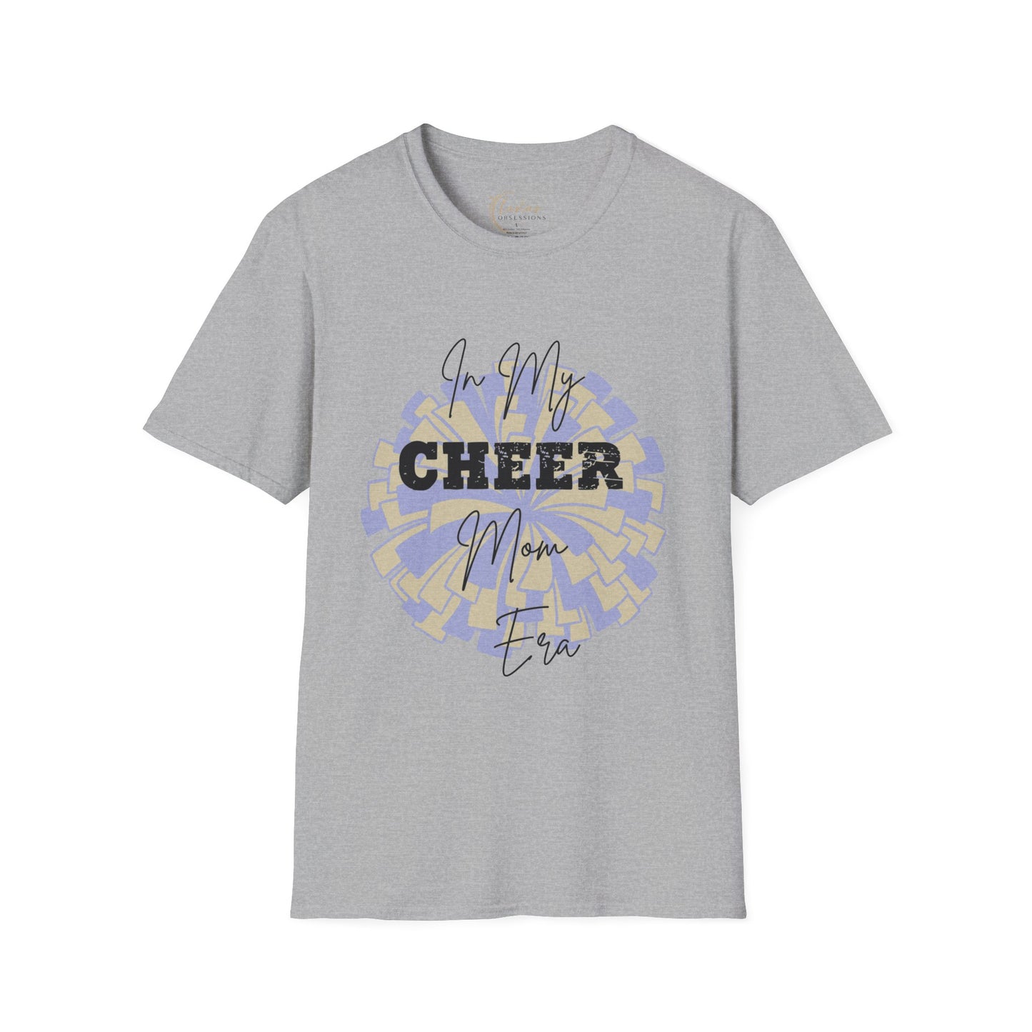 Cheer Mom T-Shirt — "In My Cheer Mom Era" Pom-Pom Graphic Tee