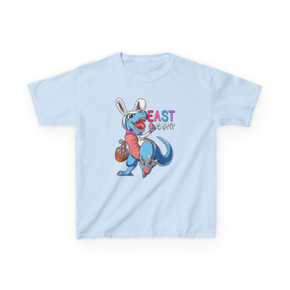 Kids 'Beast of Easter' Dino Bunny T‑Shirt — Cute Easter Dino with Basket