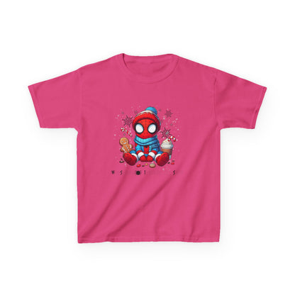 Kids Tee — Cozy Winter Superhero with Cookies & Hot Cocoa
