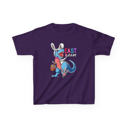 Kids 'Beast of Easter' Dino Bunny T‑Shirt — Cute Easter Dino with Basket