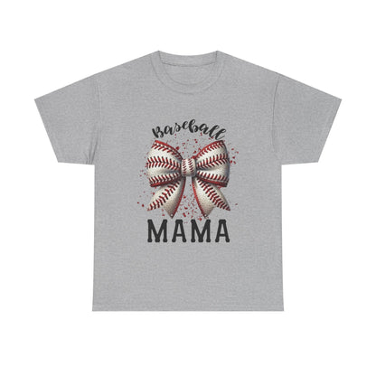 Baseball Mama T-Shirt – Mom Bow Soft Cotton Tee