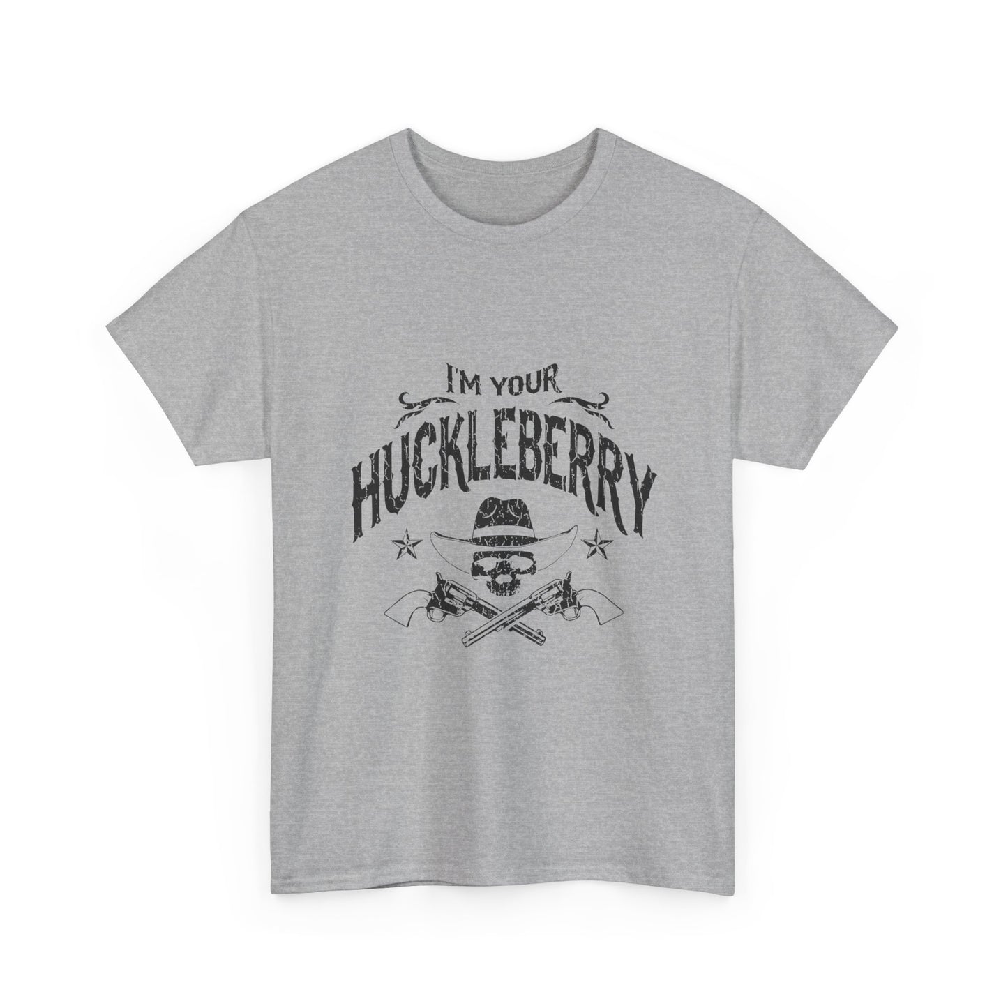 I'm Your Huckleberry T-Shirt — Vintage Western Skull & Pistols Tee