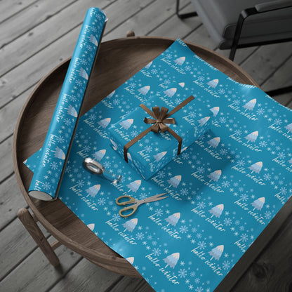 Winter Themed Wrapping Paper for Holidays, Gift Wrap