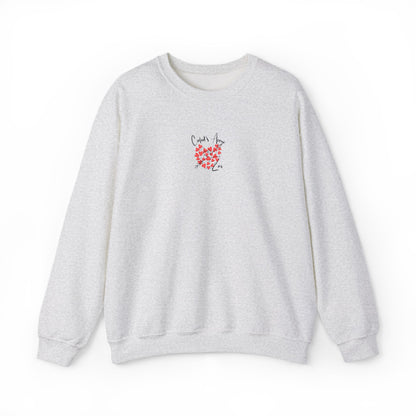 Embroidered Cupid's Arrow Merch-  Crewneck Sweatshirt