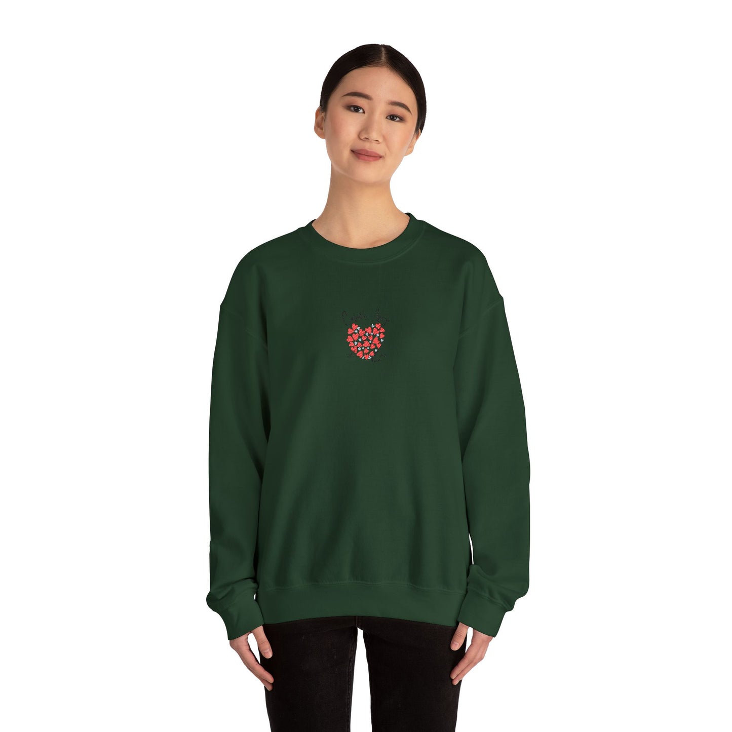 Embroidered Cupid's Arrow Merch-  Crewneck Sweatshirt