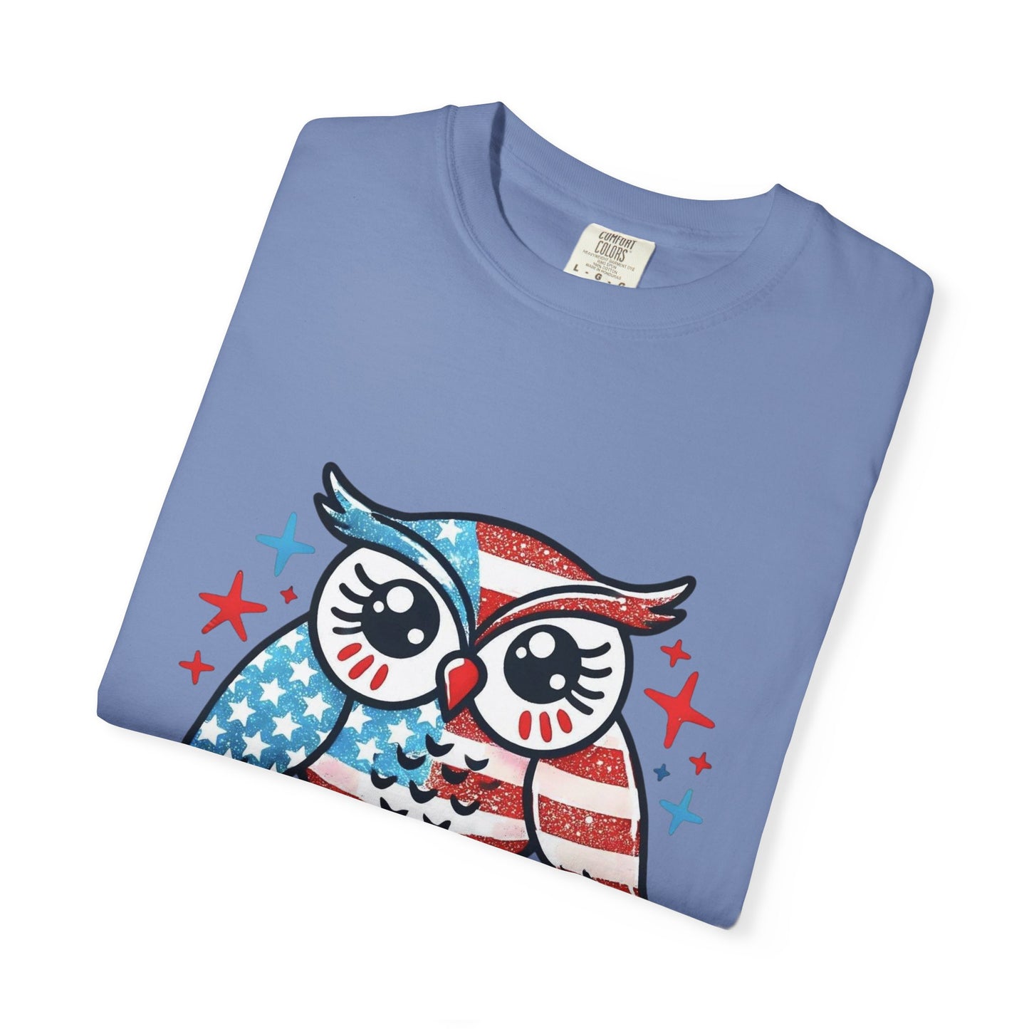 Patriotic 'Hoot for Freedom' Owl T-Shirt