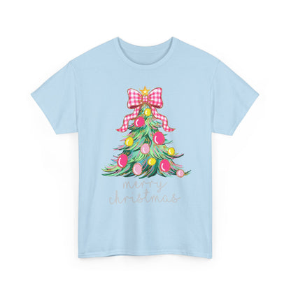Merry Christmas Tree Unisex Heavy Cotton Tee