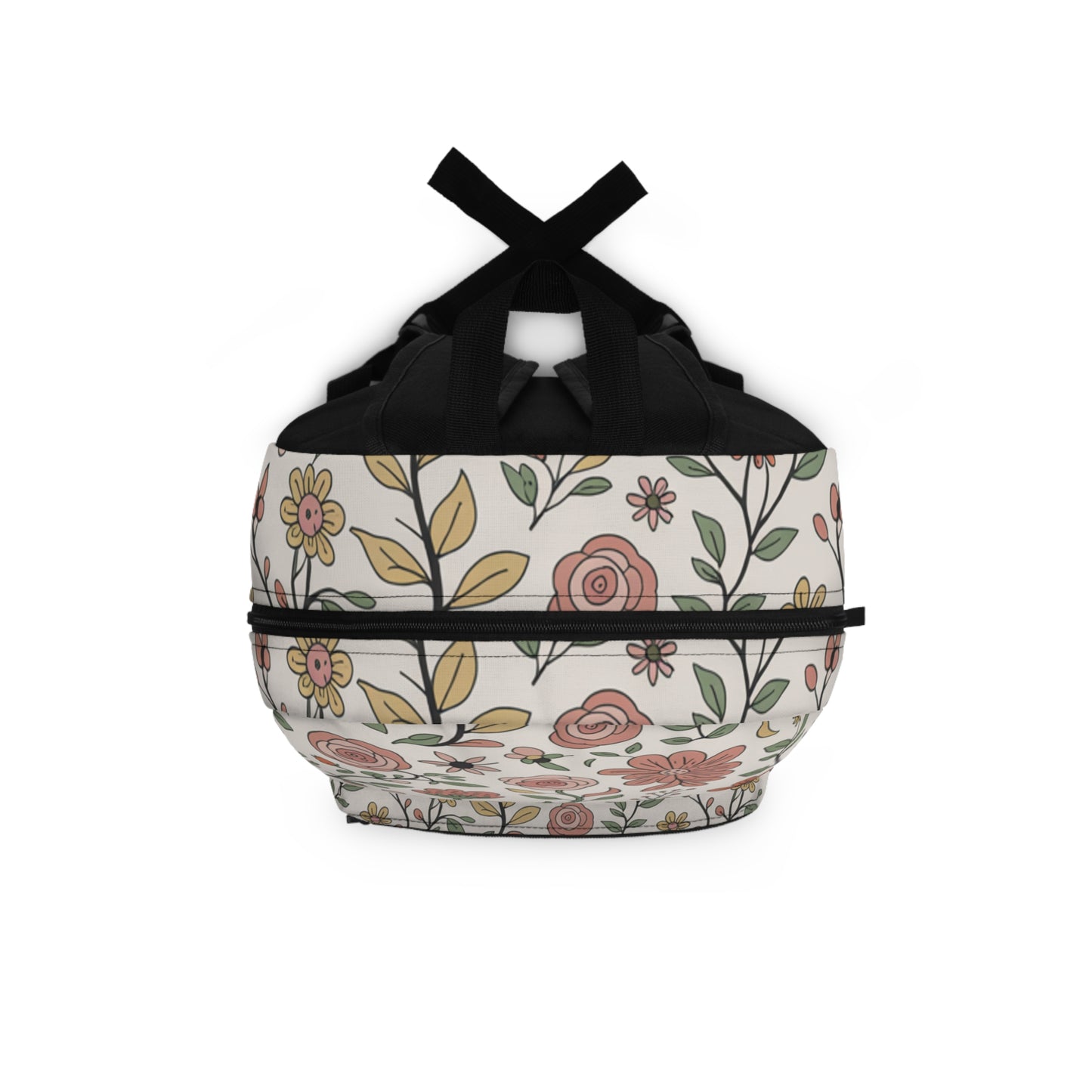 Floral Print Backpack, Cute Backpack for School