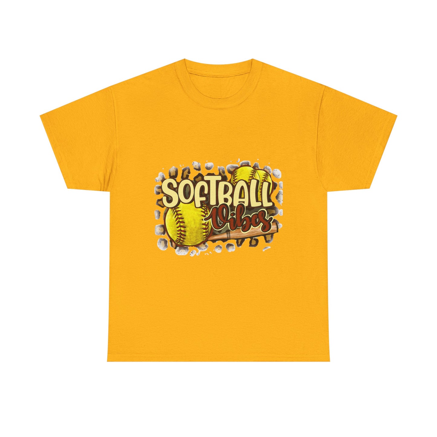 Softball Vibes- Unisex Heavy Cotton Tee