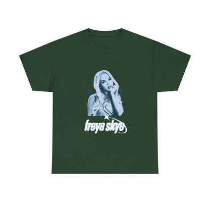 Freya Skye Graphic Tee — Retro Pop Star Portrait Shirt