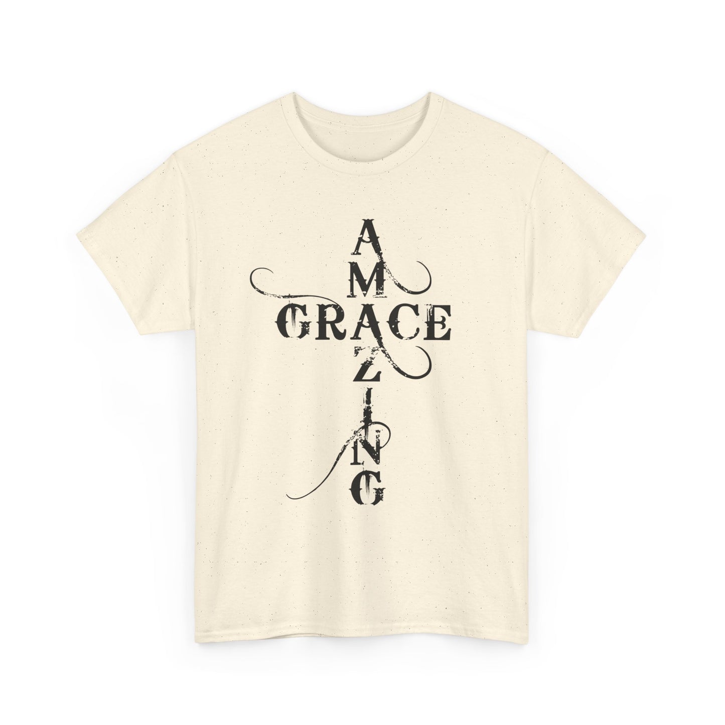 T‑Shirt — “Amazing Grace” Cross Design / “How Sweet the Sound?” Inspirational Gospel Tee
