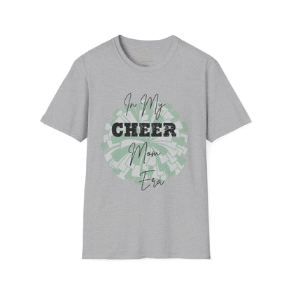 Cheer Mom T‑Shirt — "In My Cheer Mom Era" Graphic Tee | Soft White Cheerleading Gift