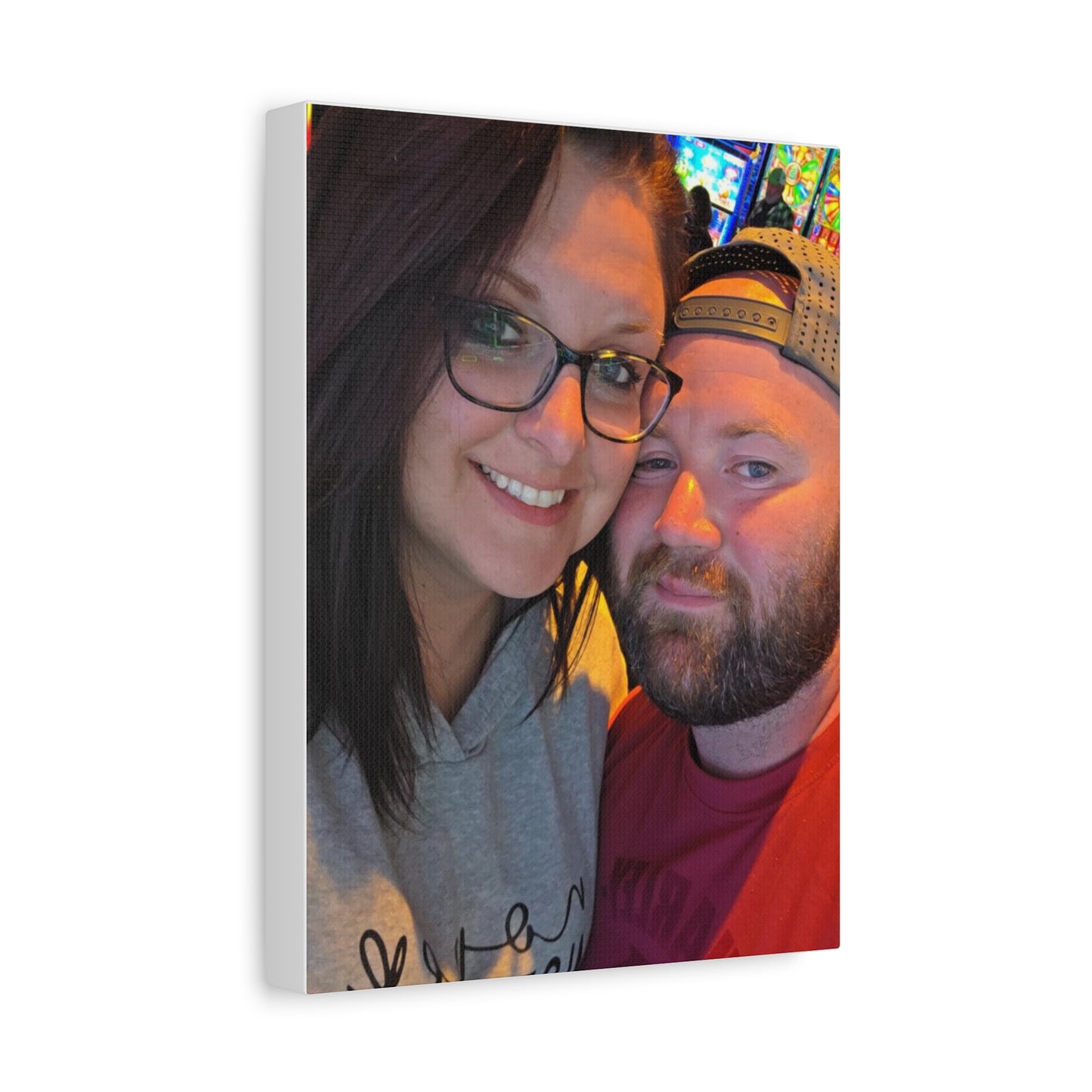Personalized Stretched Canvas Print, Custom Wall Art, Home Decor, Gift for Couples, Anniversary, Homewarming