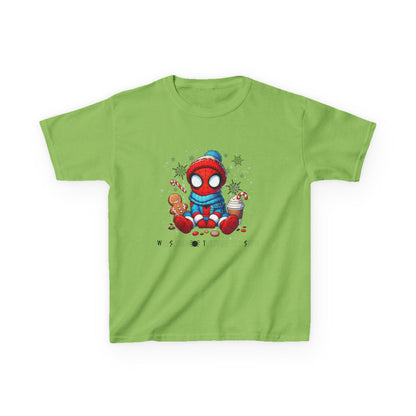 Kids Tee — Cozy Winter Superhero with Cookies & Hot Cocoa