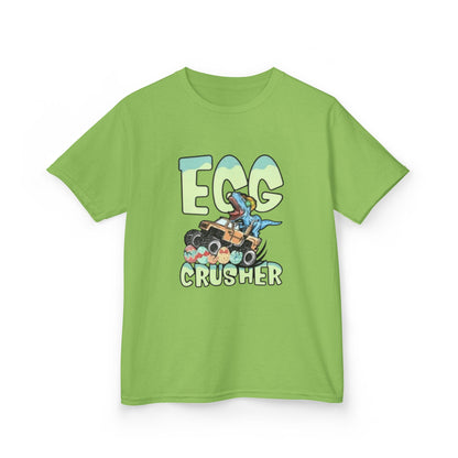 Kids T‑Shirt — 'Egg Crusher' Cartoon Truck Easter Tee