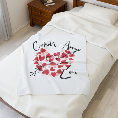 Cupid's Arrow Velveteen Plush Blanket Merch