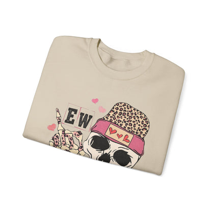 Skull & Flowers 'Ew Love' Crewneck Sweatshirt