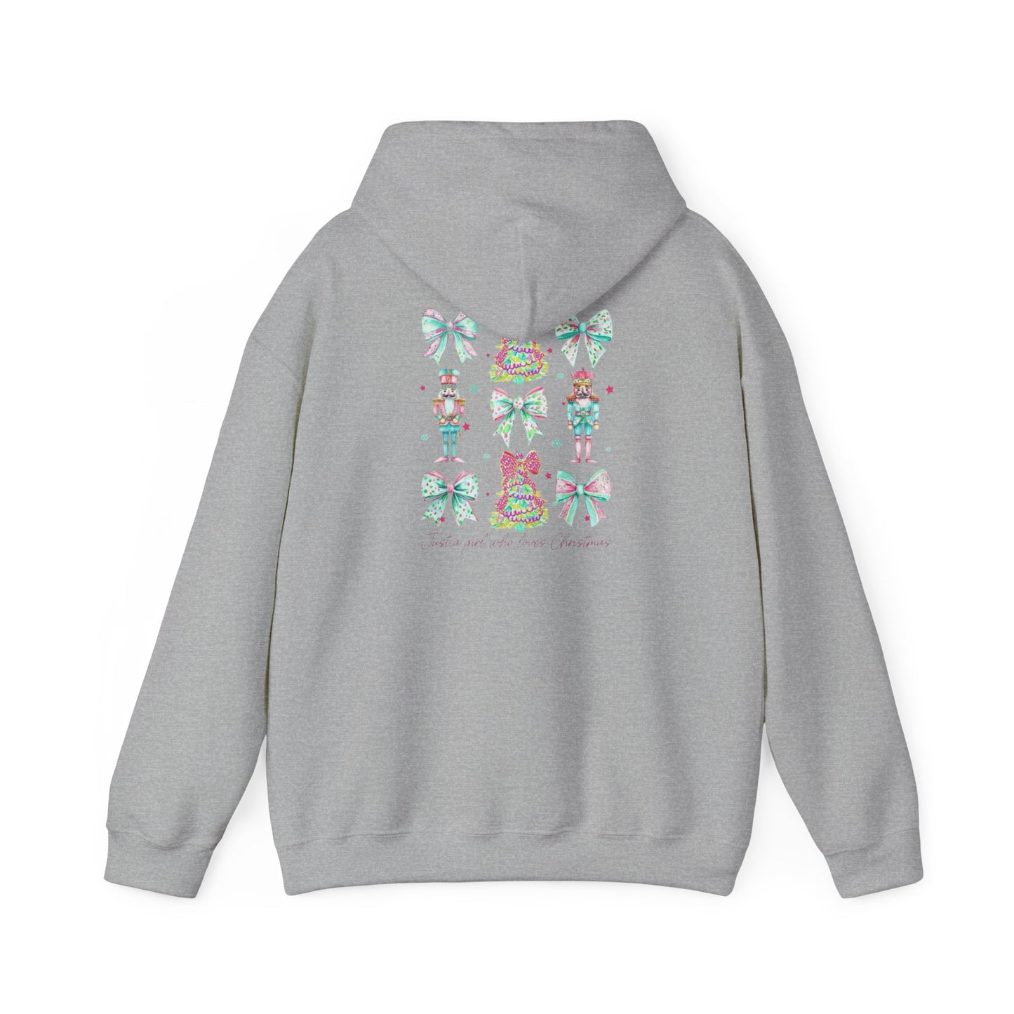 Just a Girl Who Loves Christmas- Whimsical Hooded Sweatshirt