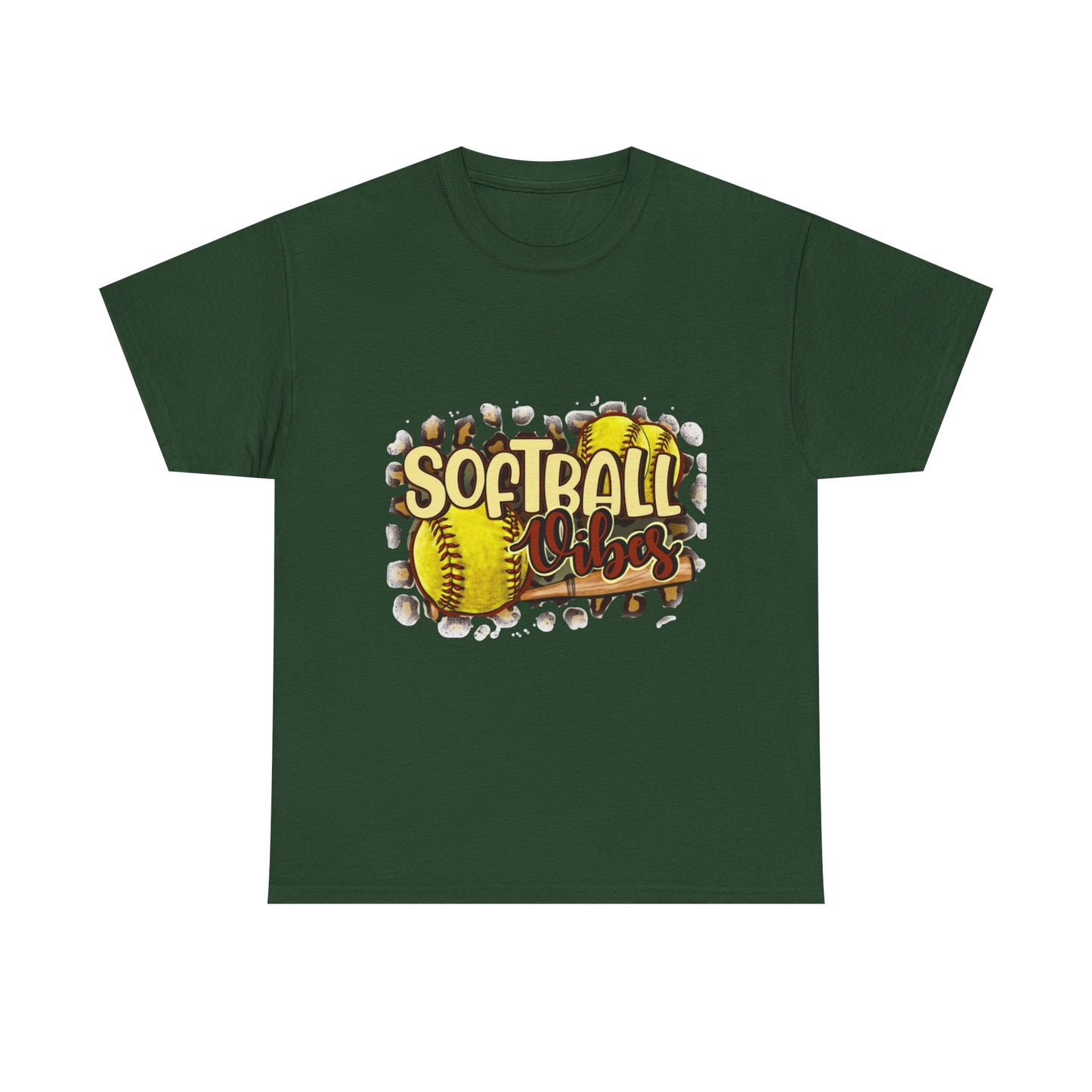 Softball Vibes- Unisex Heavy Cotton Tee