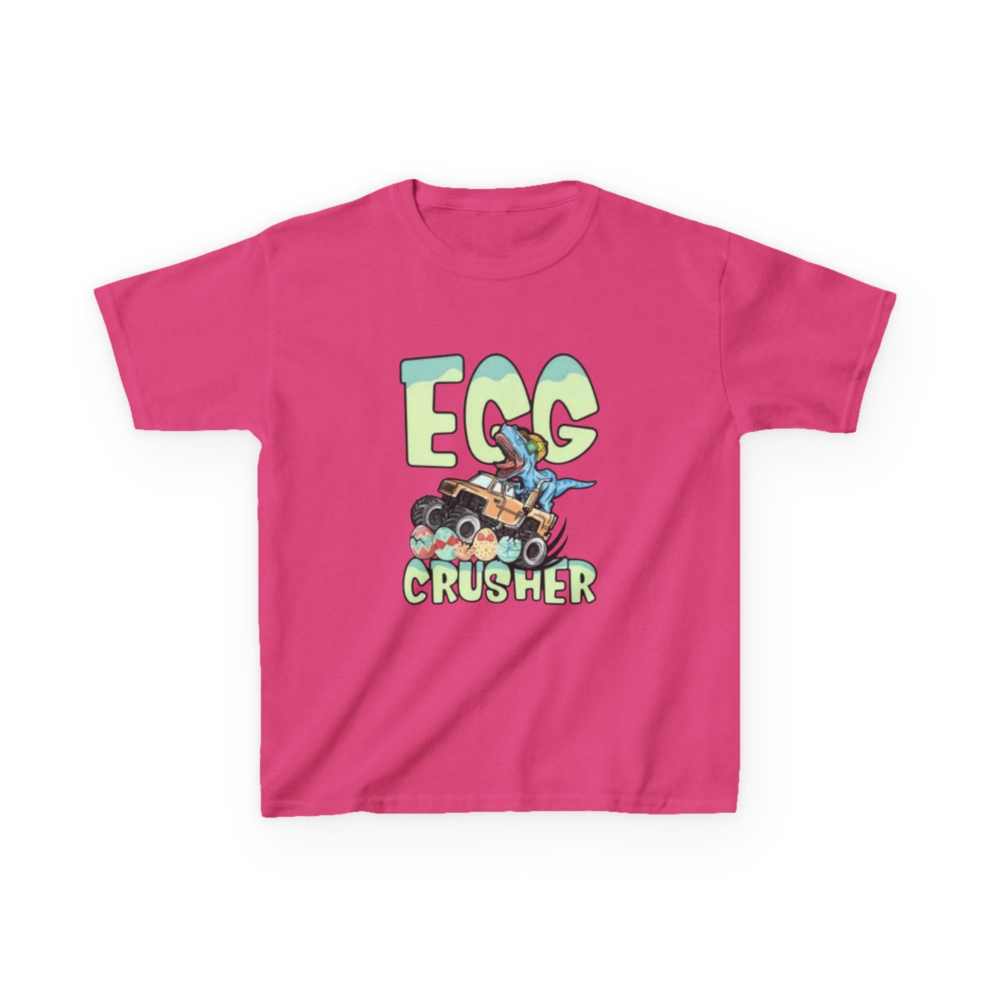 Kids T‑Shirt — 'Egg Crusher' Cartoon Truck Easter Tee