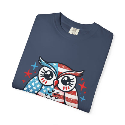Patriotic 'Hoot for Freedom' Owl T-Shirt