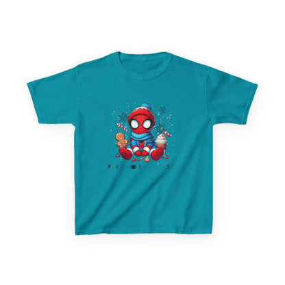 Kids Tee — Cozy Winter Superhero with Cookies & Hot Cocoa