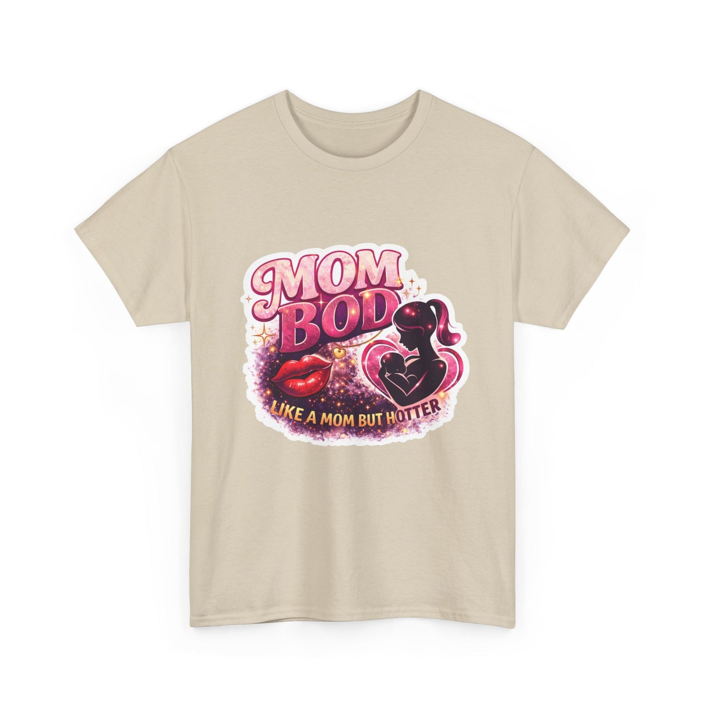 Mom Bod Graphic Tee — "Mom Bod Like A Mom But Hotter" Cute Retro Mother's Day Shirt