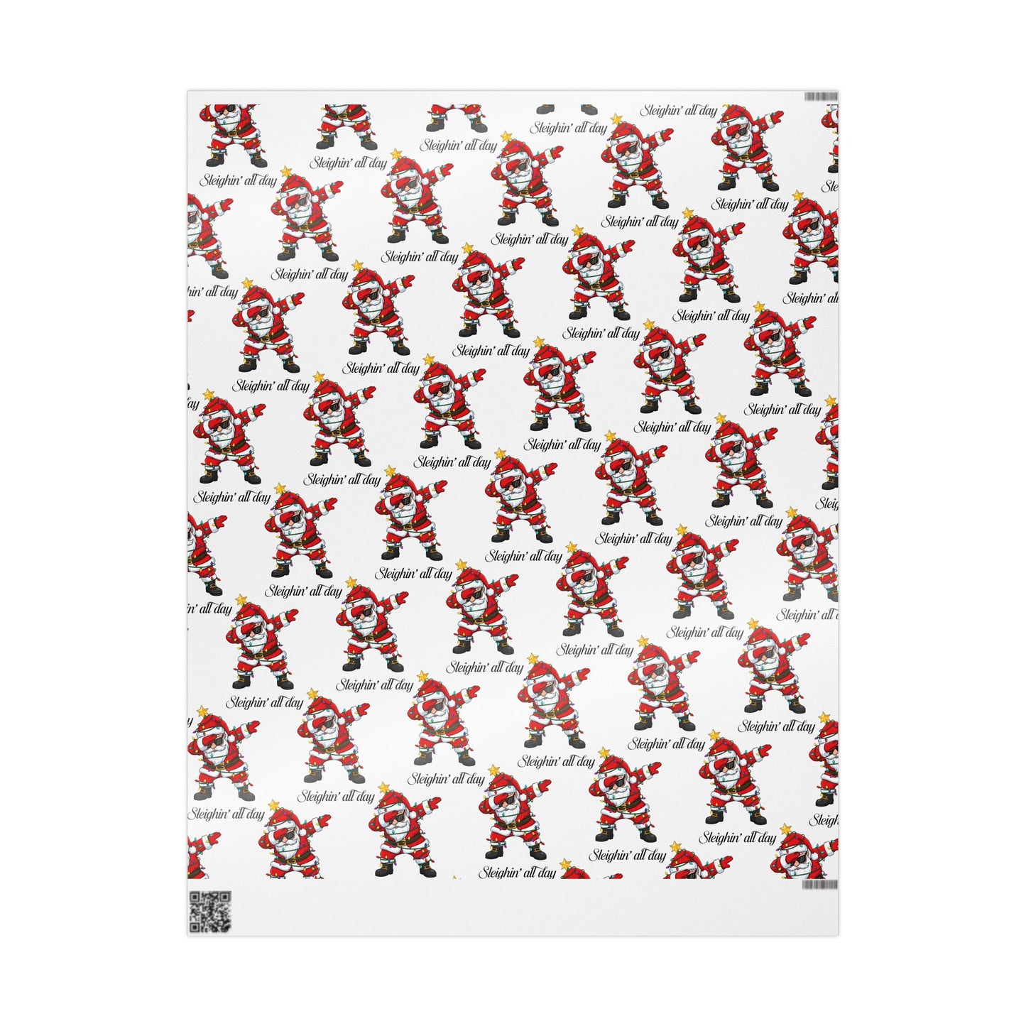 Sleighin' Santa- Wrapping Paper – Festive Holiday Gift Wrap