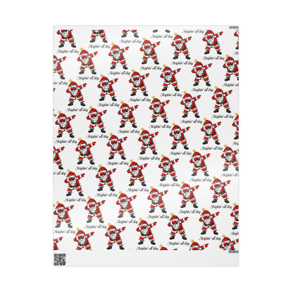 Sleighin' Santa- Wrapping Paper – Festive Holiday Gift Wrap
