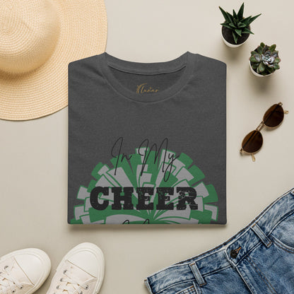 Cheer Mom T‑Shirt — "In My Cheer Mom Era" Graphic Tee | Soft White Cheerleading Gift