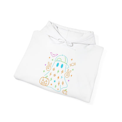 Cute Ghosts Unisex Hooded Sweatshirt | Perfect for Halloween, Cozy Fall Days, Casual Wear, Ghost Lover Gifts, Spooky Season Apparel