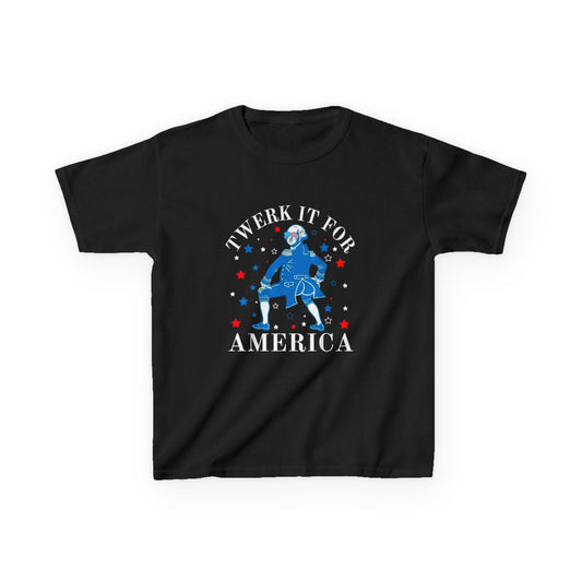 Kids T-Shirt - "Twerk It For America" Patriotic 4th of July Dance Tee