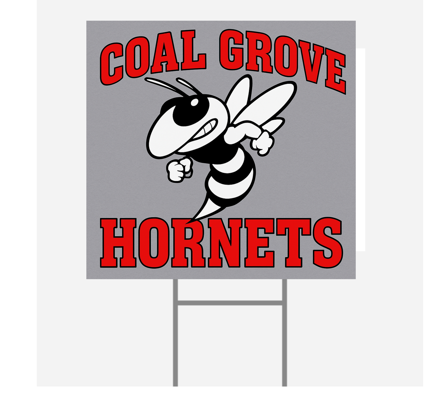 Coal Grove Hornets Yard Sign — School Mascot Outdoor Sign