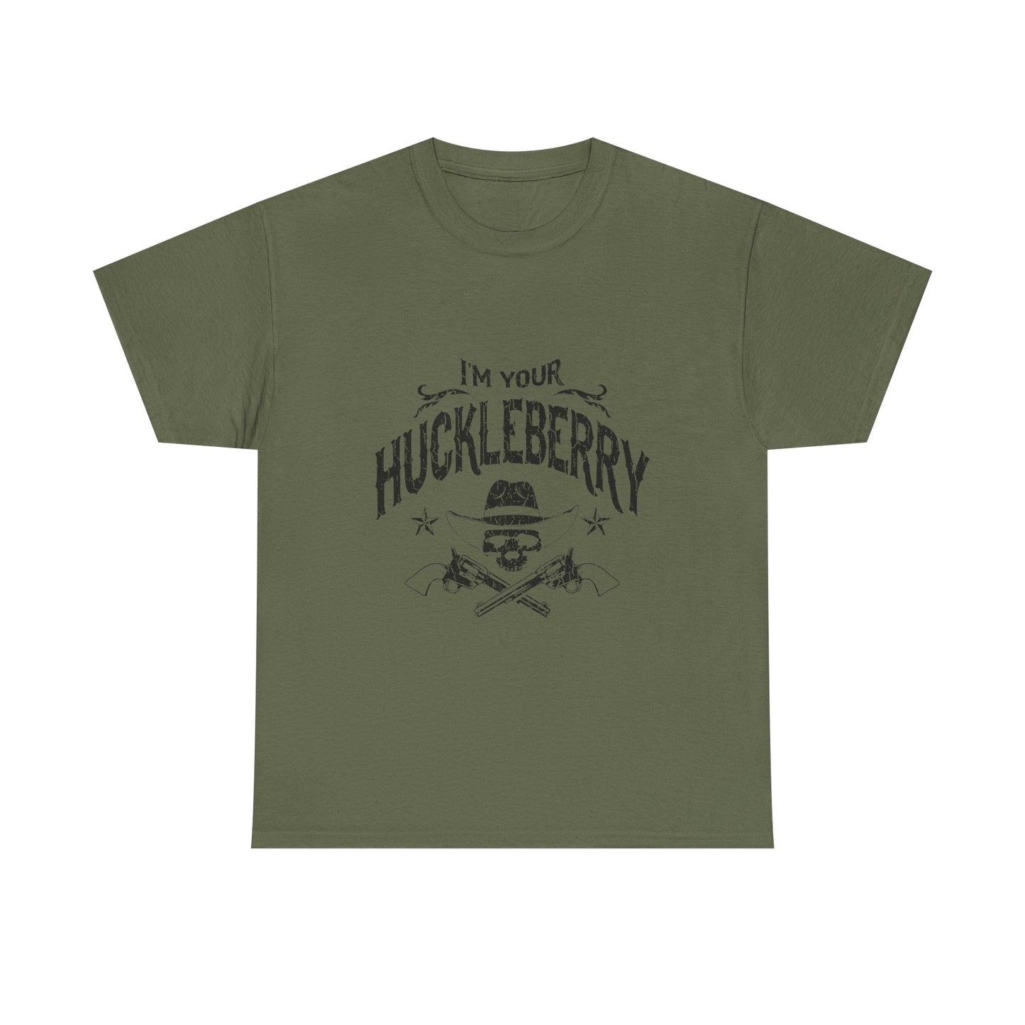 I'm Your Huckleberry T-Shirt — Vintage Western Skull & Pistols Tee