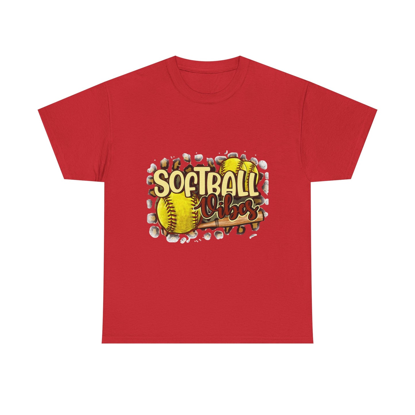 Softball Vibes- Unisex Heavy Cotton Tee