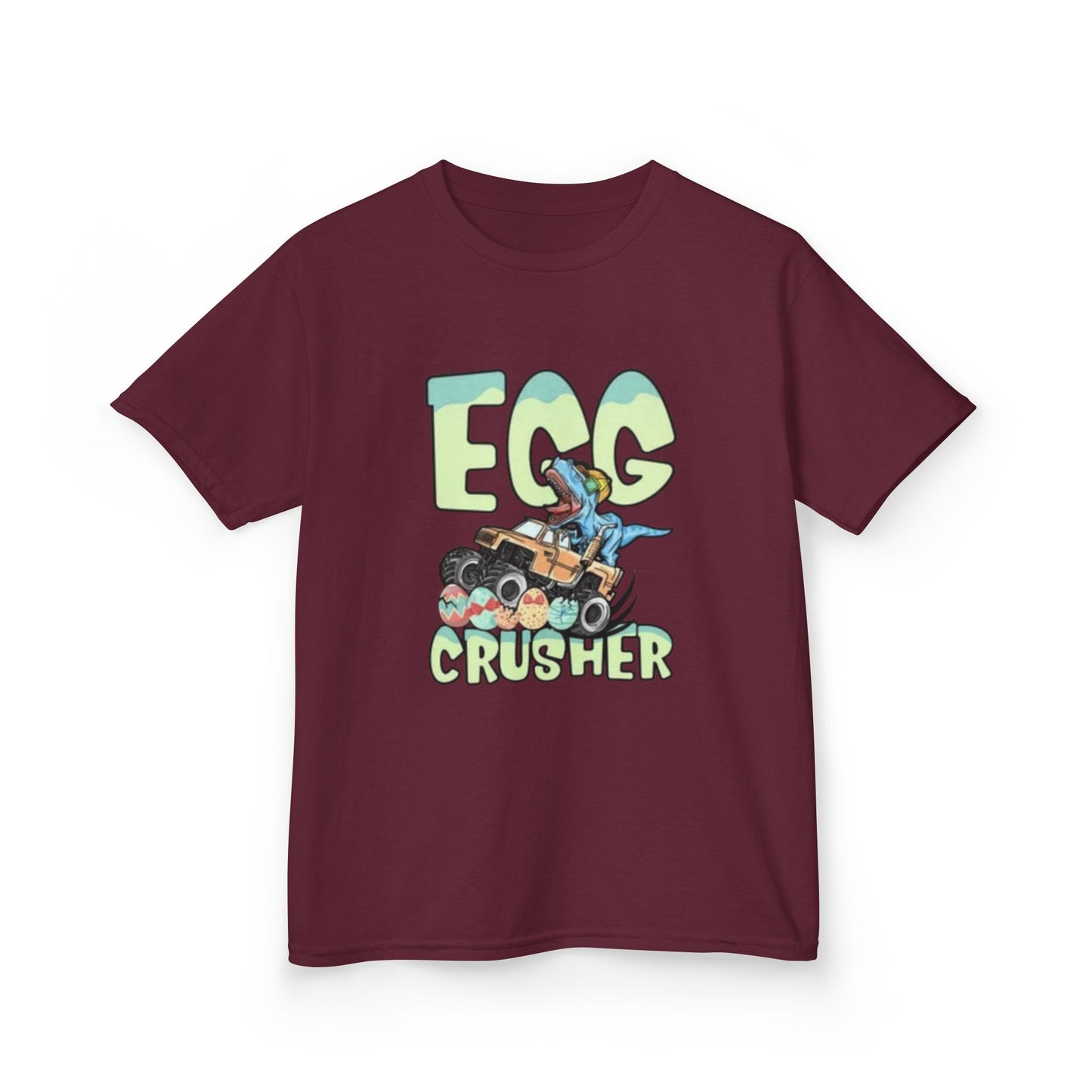 Kids T‑Shirt — 'Egg Crusher' Cartoon Truck Easter Tee