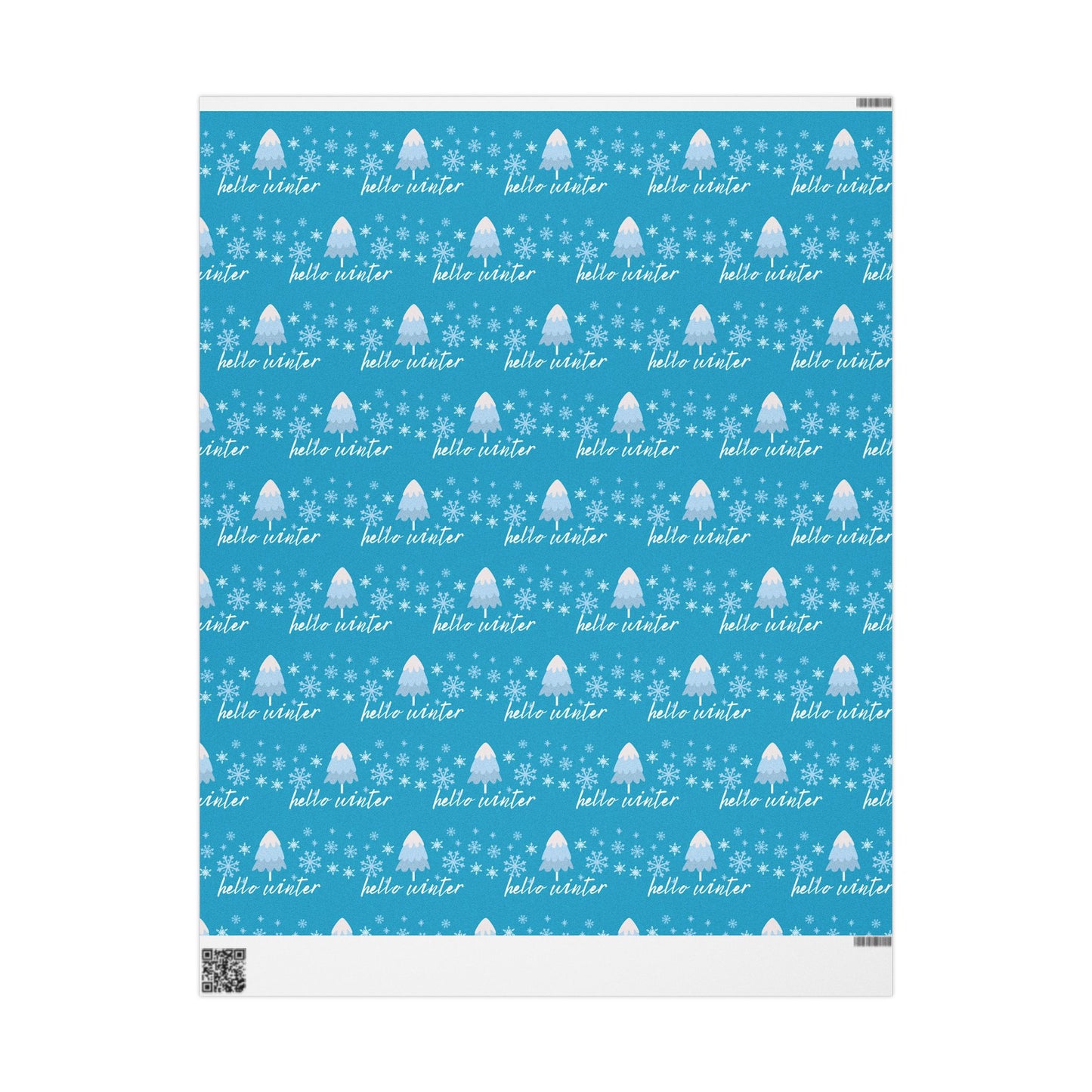 Winter Themed Wrapping Paper for Holidays, Gift Wrap