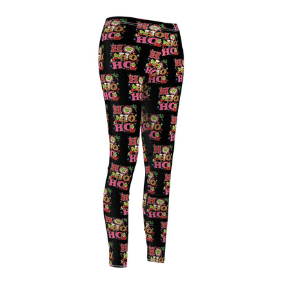 Grinch-HoHoHo Festive Women's Leggings, Holiday Activewear