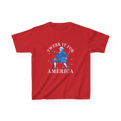 Kids T-Shirt - "Twerk It For America" Patriotic 4th of July Dance Tee