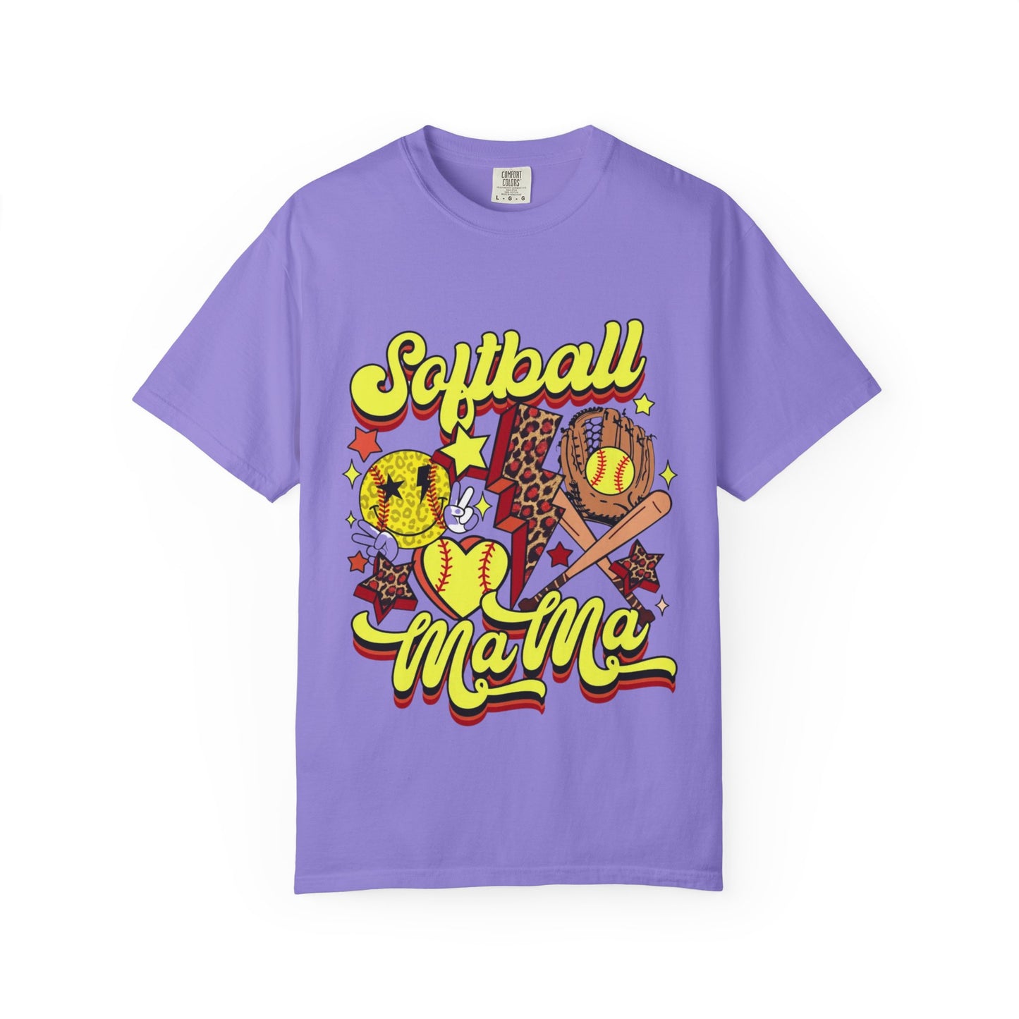 Softball Mama T-Shirt — Retro Softball Mom Graphic Tee