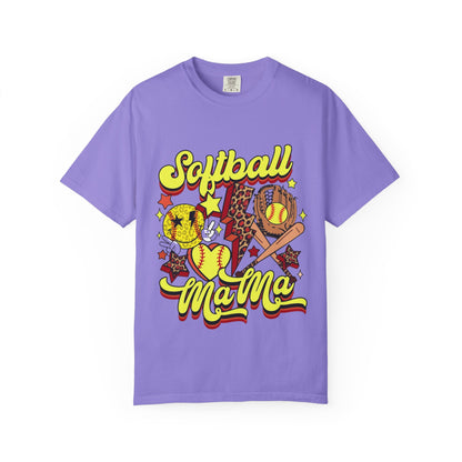 Softball Mama T-Shirt — Retro Softball Mom Graphic Tee